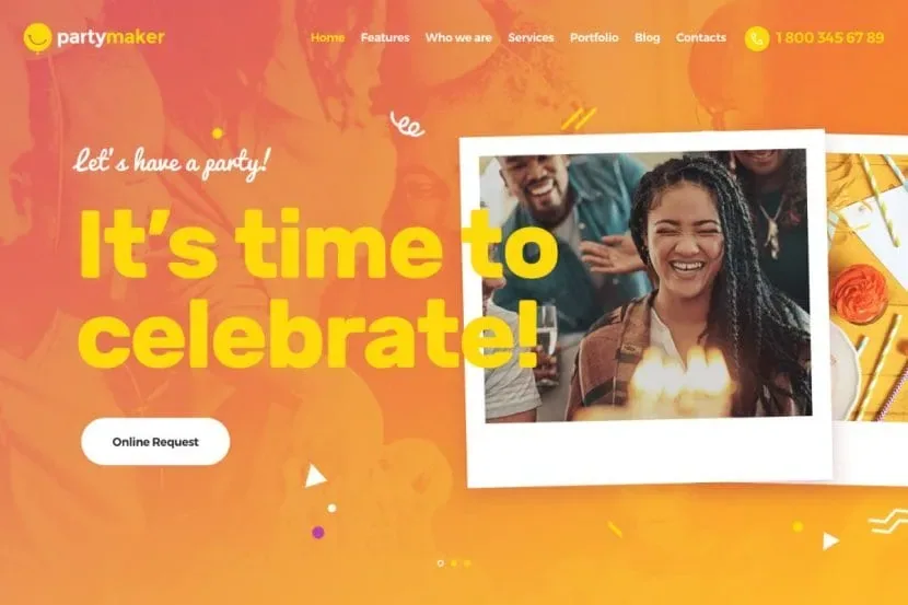 PartyMaker – Event Planner & Wedding Agency Theme product artwork