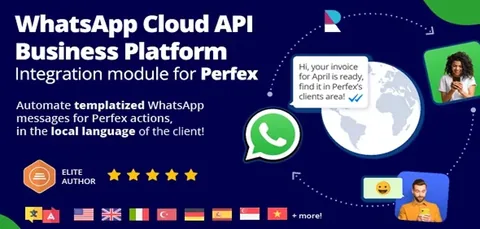 WhatsApp Cloud API Business Integration module for Perfex CRM product artwork