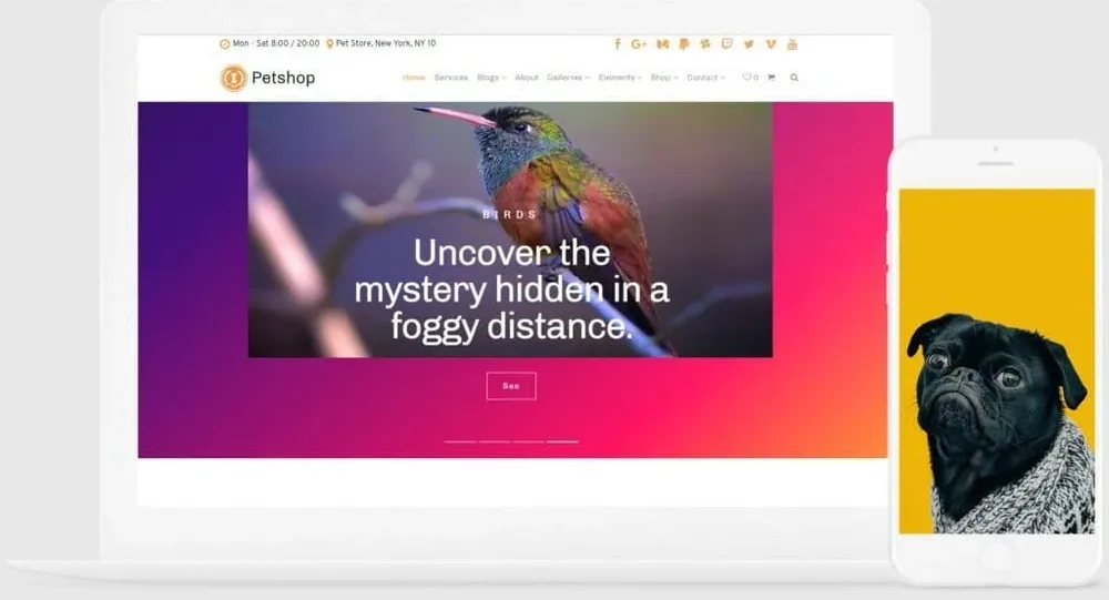 Petshop WordPress Theme product artwork