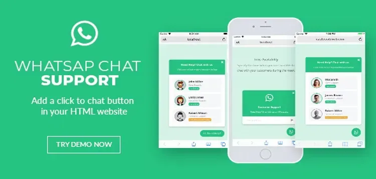WhatsApp Chat Support – jQuery Plugin product artwork