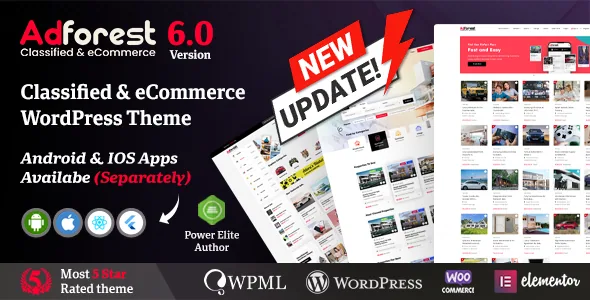 AdForest – Classified Ads WordPress Theme product artwork