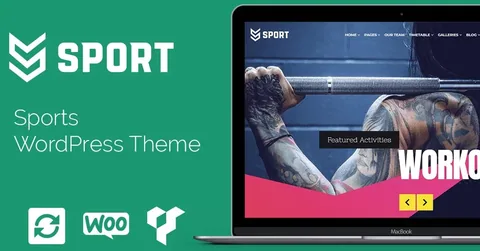 Sport WordPress Theme product artwork