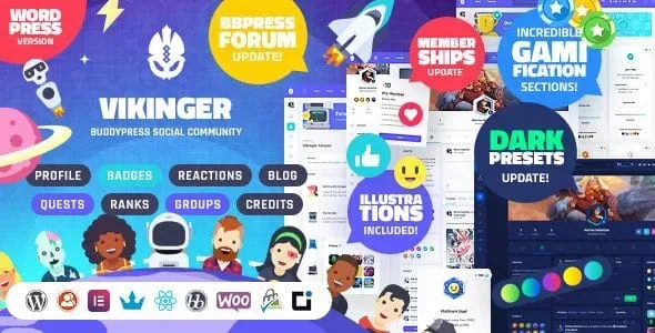 Vikinger – BuddyPress and GamiPress Social Community product artwork