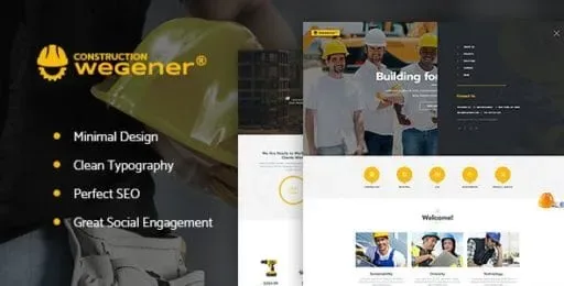 Wegener – Construction & Engineering WordPress Theme product artwork