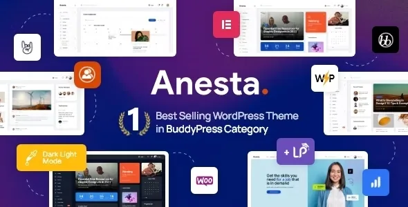 Anesta – Intranet, Extranet, Community and BuddyPress WordPress Theme product artwork
