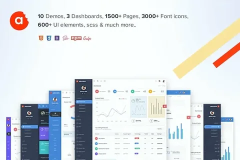 AdminBite Powerful Bootstrap 4 Admin Template product artwork