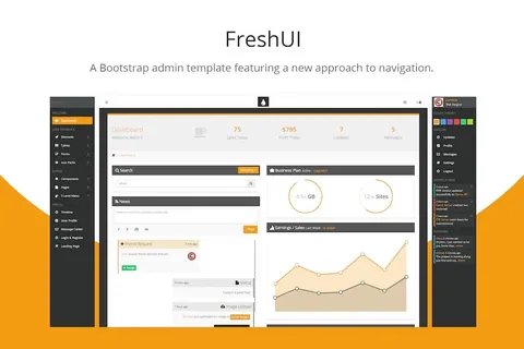 FreshUI – Bootstrap Admin Template product artwork