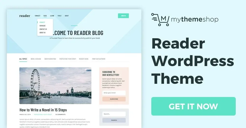 MyThemeShop Reader WordPress Theme product artwork