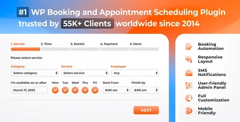 Bookly PRO Bundle – Appointment Booking and Scheduling Software System product artwork