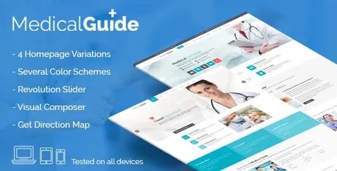 MedicalGuide – Health and Medical WordPress Theme product artwork