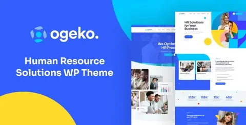 Ogeko – Human Resource Solutions WordPress Theme product artwork