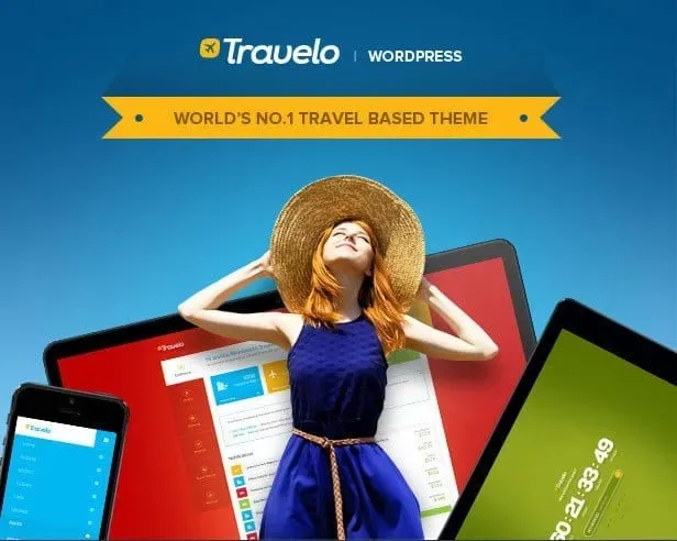 Travelo – Travel/Tour Booking Responsive WordPress Theme product artwork