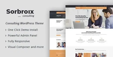 Sorbroix : Business Consulting WordPress Theme product artwork